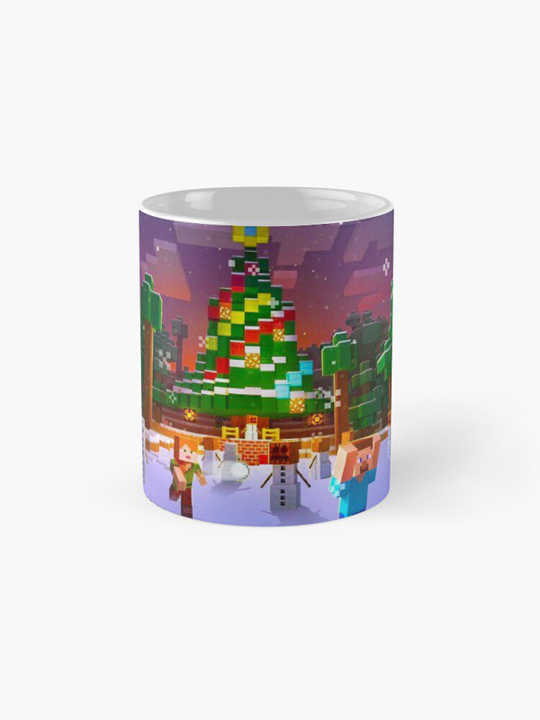 ماگ طرح Minecraft Christmas Scenery ماینکرافت