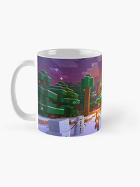 ماگ طرح Minecraft Christmas Scenery ماینکرافت