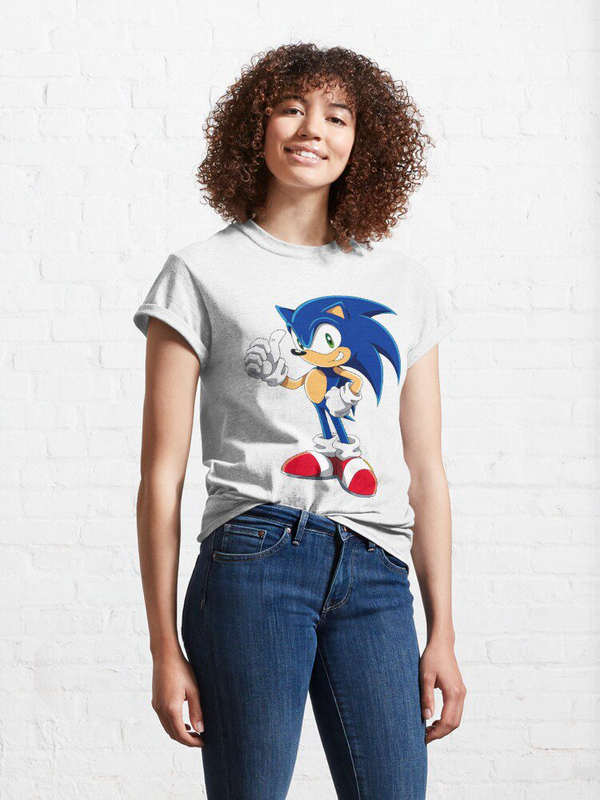 تیشرت sonic با طرح سونیک سریع