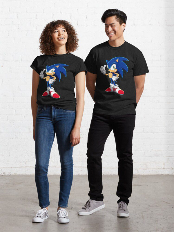 تیشرت sonic با طرح سونیک سریع