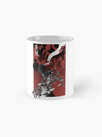ماگ طرح Wolf with katana sekiro