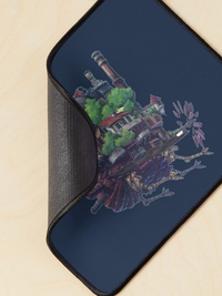دسک پد و پد موس با طرح Howl s Moving Castle دسک پد و پد موس انیمه قلعه متحرک هاول