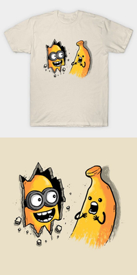 تیشرت با طرح Minions
