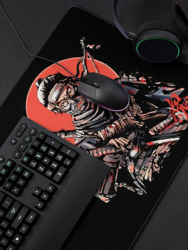 دسک پد و پد موس و دسک پد  با طرح ghost of tsushima