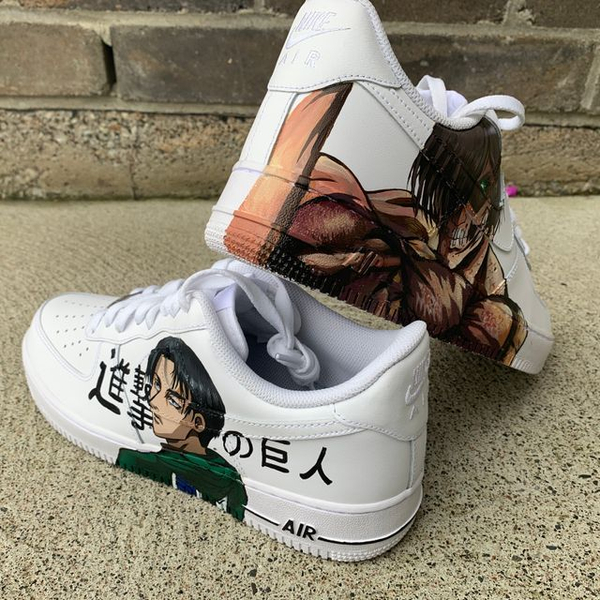 کفش اسپرت نایک ایرفورس کاستوم کتونی Attack on Titan کتونی انیمه اتک ان تایتان