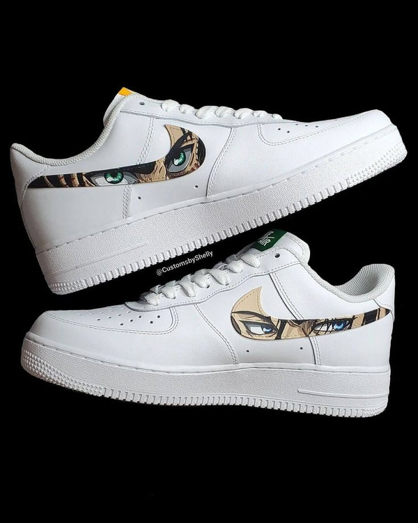 کفش اسپرت نایک ایرفورس کاستوم کتونی Attack on Titan کتونی انیمه اتک ان تایتان nike air force