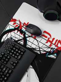 دسک پد و پد موس و دسک پد  با طرح  سایبرپانک cyberpunk