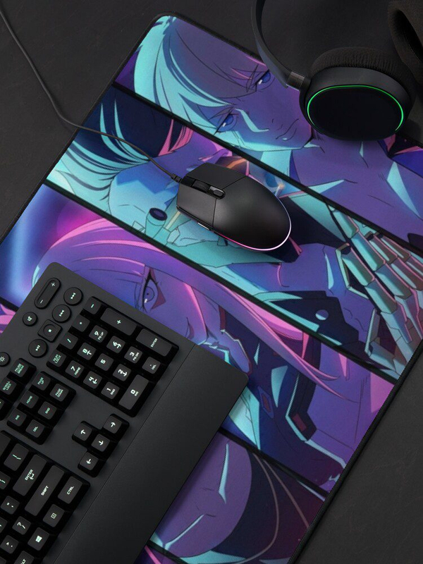 دسک پد و پد موس و دسک پد  با طرح  سایبرپانک cyberpunk