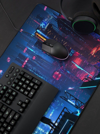 دسک پد و پد موس و دسک پد با طرح سایبرپانک cyberpunk