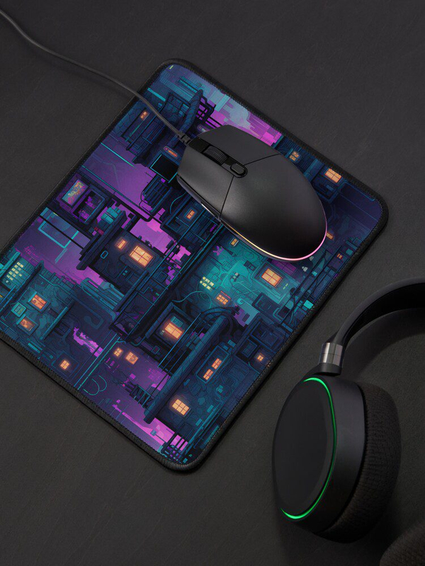 دسک پد و پد موس و دسک پد  با طرح  سایبرپانک cyberpunk