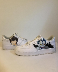 کفش اسپرت   death note کاستوم کتونی انیمه دث نوت ایرفورس نایک nike air force