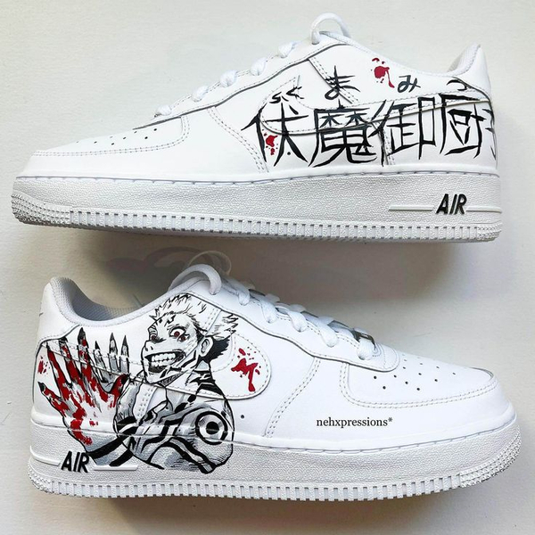 کفش اسپرت   Jujutsu Kaisen کاستوم کتونی انیمه جوجوتسو کایسن ایرفورس نایک nike air force