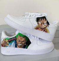 کفش اسپرت کاستوم کتونی با طرح one piece نایک nike ایرفورس air force