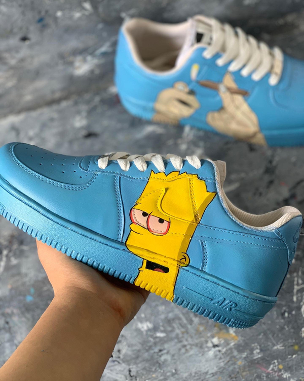 کفش اسپرت nike air force طرح سیمسون ها