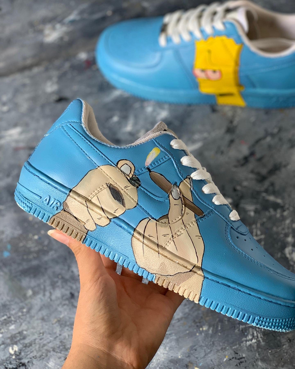 کفش اسپرت nike air force طرح سیمسون ها