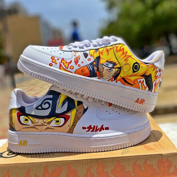 کفش اسپرت NARUTO کاستوم کتونی انیمه ناروتو ایرفورس نایک nike air force