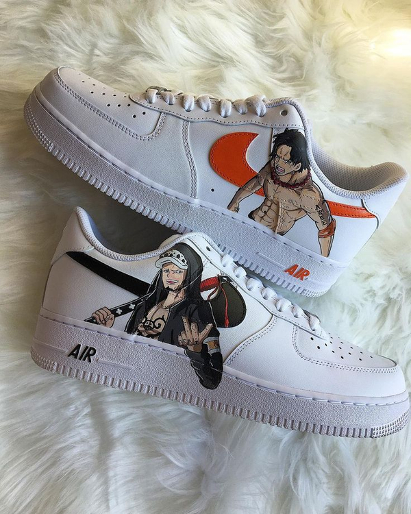 کفش اسپرت   ONE PIECE کاستوم کتونی انیمه وان پیس ایرفورس نایک nike air force