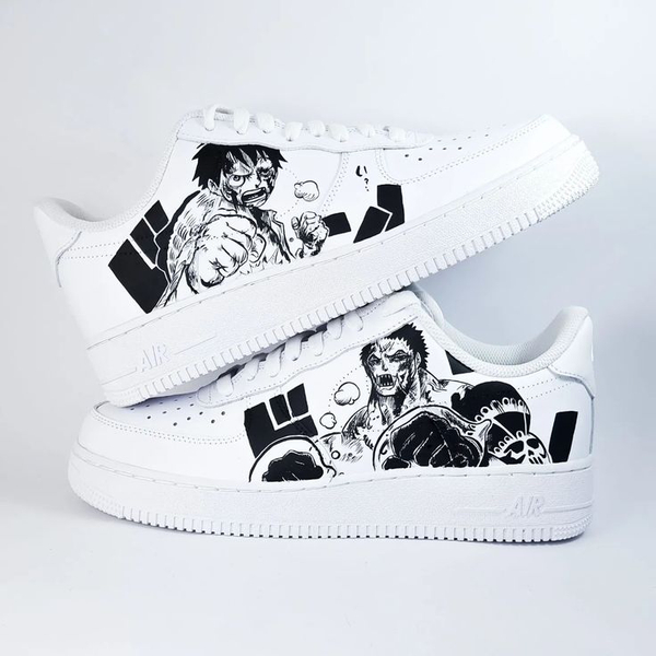 کفش اسپرت ONE PIECE کاستوم کتونی انیمه وان پیس ایرفورس نایک nike air force