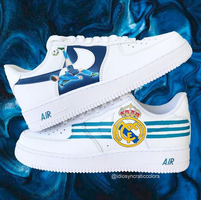 کفش اسپرت کاستوم کتونی با طرح رئال مادرید نایک nike ایرفورس air force