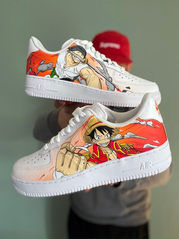 کفش اسپرت   ONE PIECE کاستوم کتونی انیمه وان پیس ایرفورس نایک nike air force
