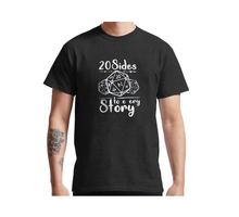 تیشرت گیمینگ طرح Dungeons and Dragons سفید