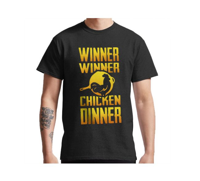 تیشرت Pubg طرح Winner Winner پابجی