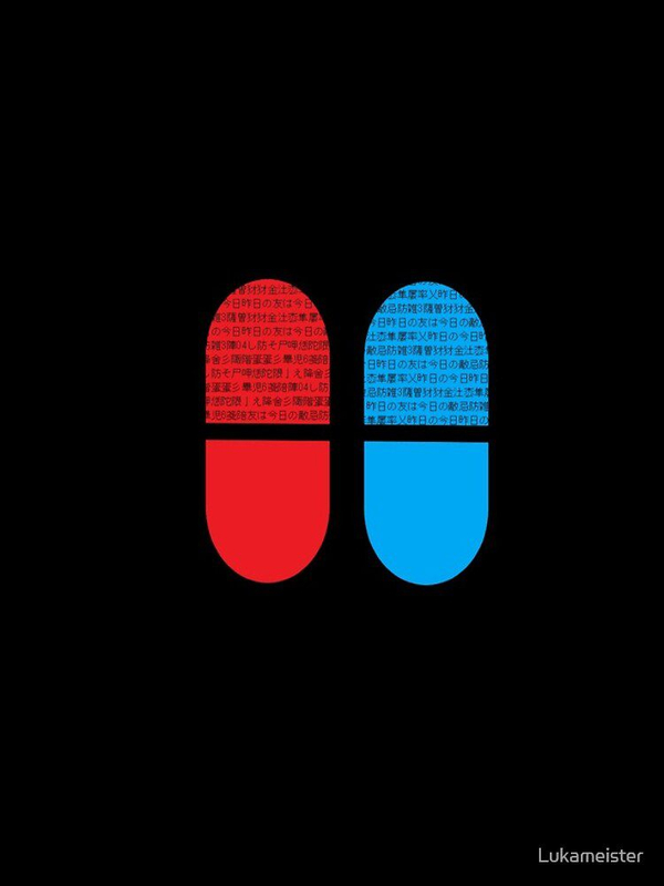 قاب گوشی ماتریکس | قاب گوشی matrix طرح قرص آبی و قرمز