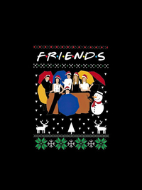 قاب گوشی فرندز  طرح کریسمس شلوغfriends