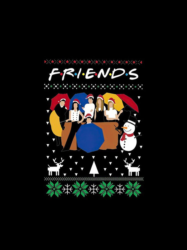 قاب گوشی فرندز  طرح کریسمس شلوغfriends