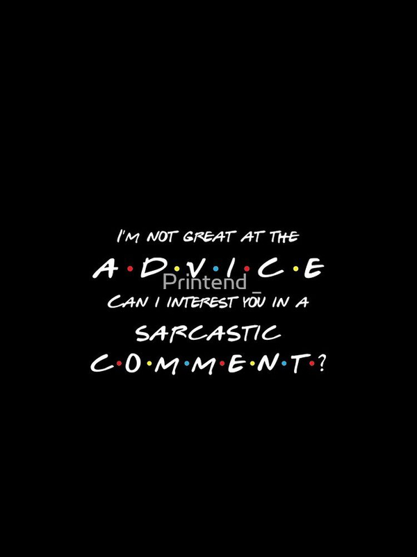 قاب موبایل سریال فرندز طرح sarcastic commentfriends