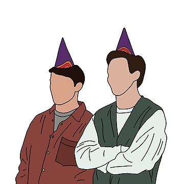 تیشرت  friends طرح  Joey and Chandler