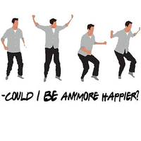 تیشرت friends طرح Chandler Bing dance
