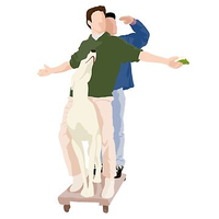 هودی زنانه   friends طرح Joey Dog Ride