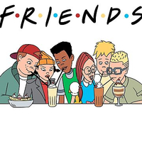 هودی زنانه  friends طرح Recess Friends