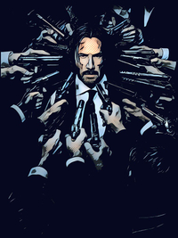 تیشرت جان ویک | تیشرت john wick طرح پوستر فیلم