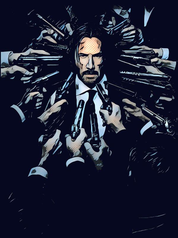 تیشرت جان ویک | تیشرت john wick طرح پوستر فیلم