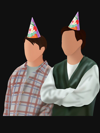 تیشرت فرندز  طرح تولد جویی و چندلرfriends