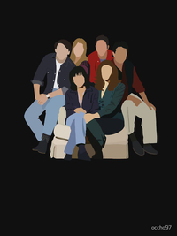 تیشرت فرندز  طرح reunionfriends