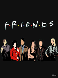 دورس فرندز  طرح لوگو سریالfriends