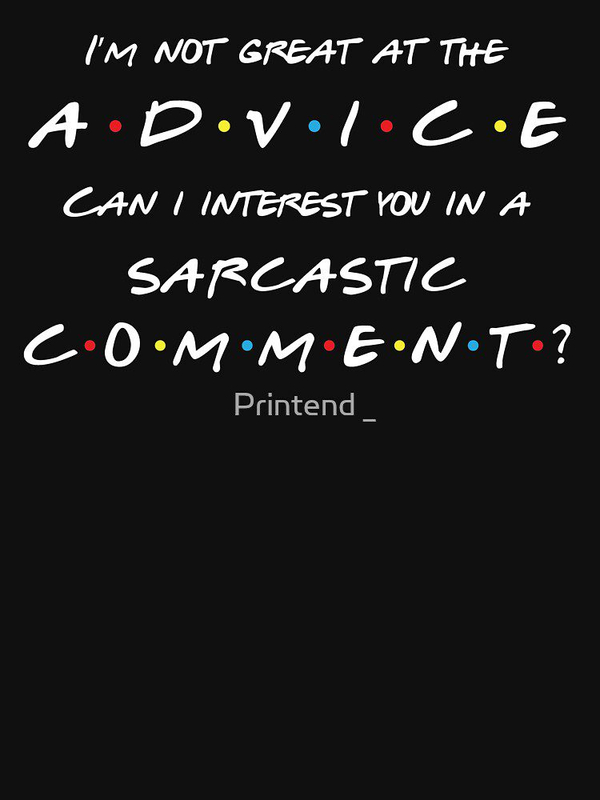 دورس سریال فرندز  طرح sarcastic commentfriends