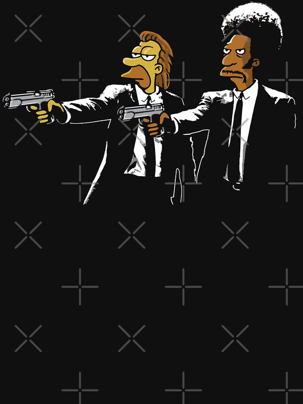 تی شرت کلاسیک داستان عامه پسند | تی شرت Pulp Fiction طرح Lenny and Carl