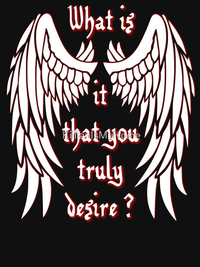 تی شرت کلاسیک لوسیفر | تی شرت CLASSIC Lucifer طرح What is it that you truly desire