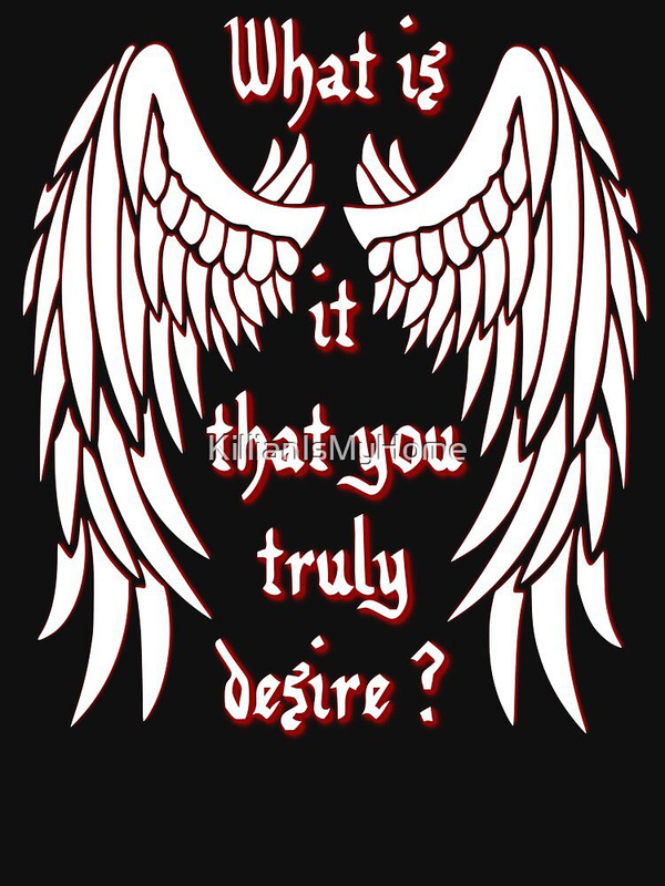 تی شرت کلاسیک لوسیفر | تی شرت CLASSIC Lucifer طرح What is it that you truly desire