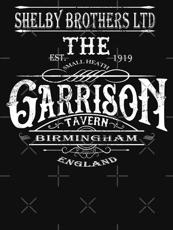 تی شرت کلاسیک پیکی بلایندرز | تی شرت peaky blinders طرح Vintage Garrison Tavern The Blinders Birming
