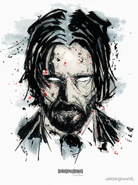 تیشرت جان ویک | تیشرت john wick طرح صورت جان ویک