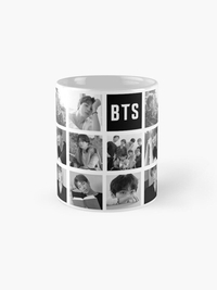 ماگ گروه BTS | ماگ گروه بی تی اس طرح BTS collage