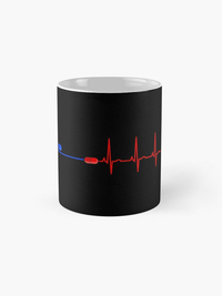 ماگ Matrix | ماگ ماتریکس طرح ECG blue and red pill