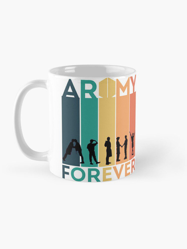 ماگ گروه BTS | ماگ گروه بی تی اس طرح BTS ARMY OT7 FOREVER