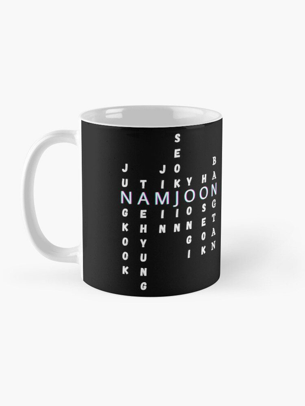 ماگ گروه BTS | ماگ گروه بی تی اس طرح BTS Names