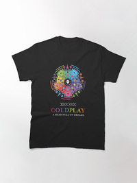تیشرت گروه موسیقی ColdPlay | تیشرت کلدپلی طرح lklkoih<>coldplay band